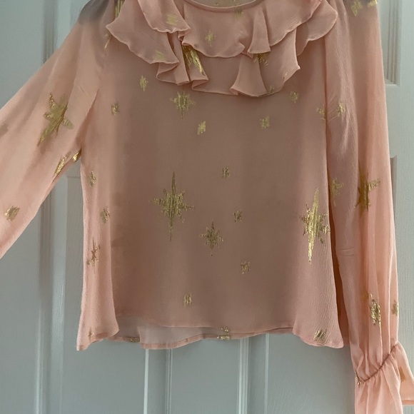 For Love & Lemons Gilded Star Silk Too | Ruffle Collar | Size M - Picture 9 of 12